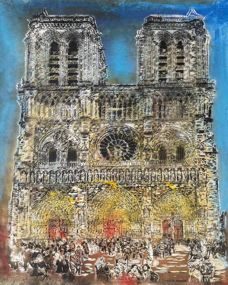 Notre Dame - Rouge et bleue, 2025