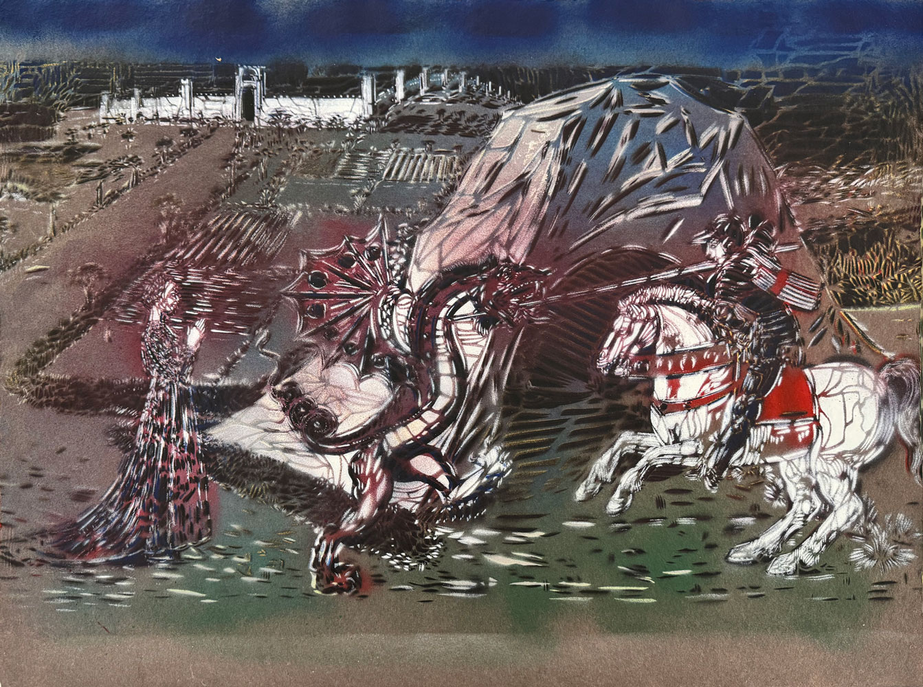Saint-Georges terrassant le dragon, 2025