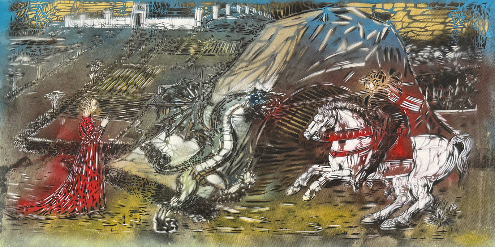Saint-Georges terrassant le dragon, 2025