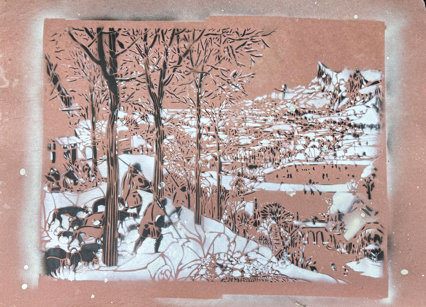 Chasseurs dans la neige, 2025