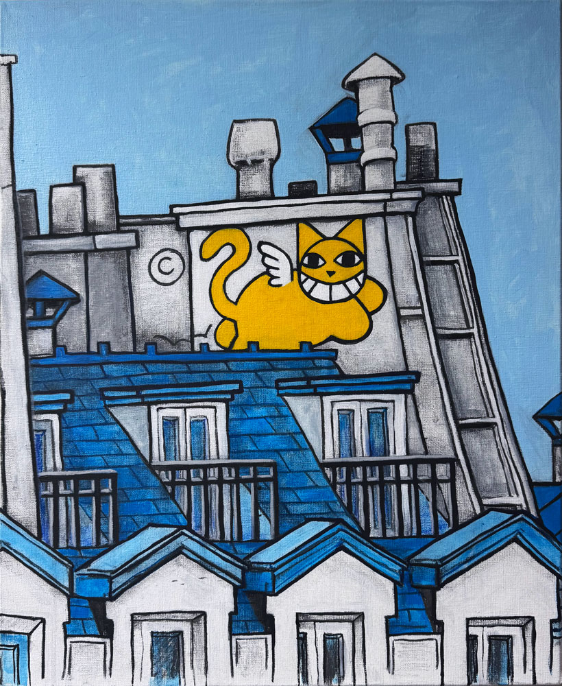 Chats Perch�s / Chatelet, Piazza Pompidou, 2025