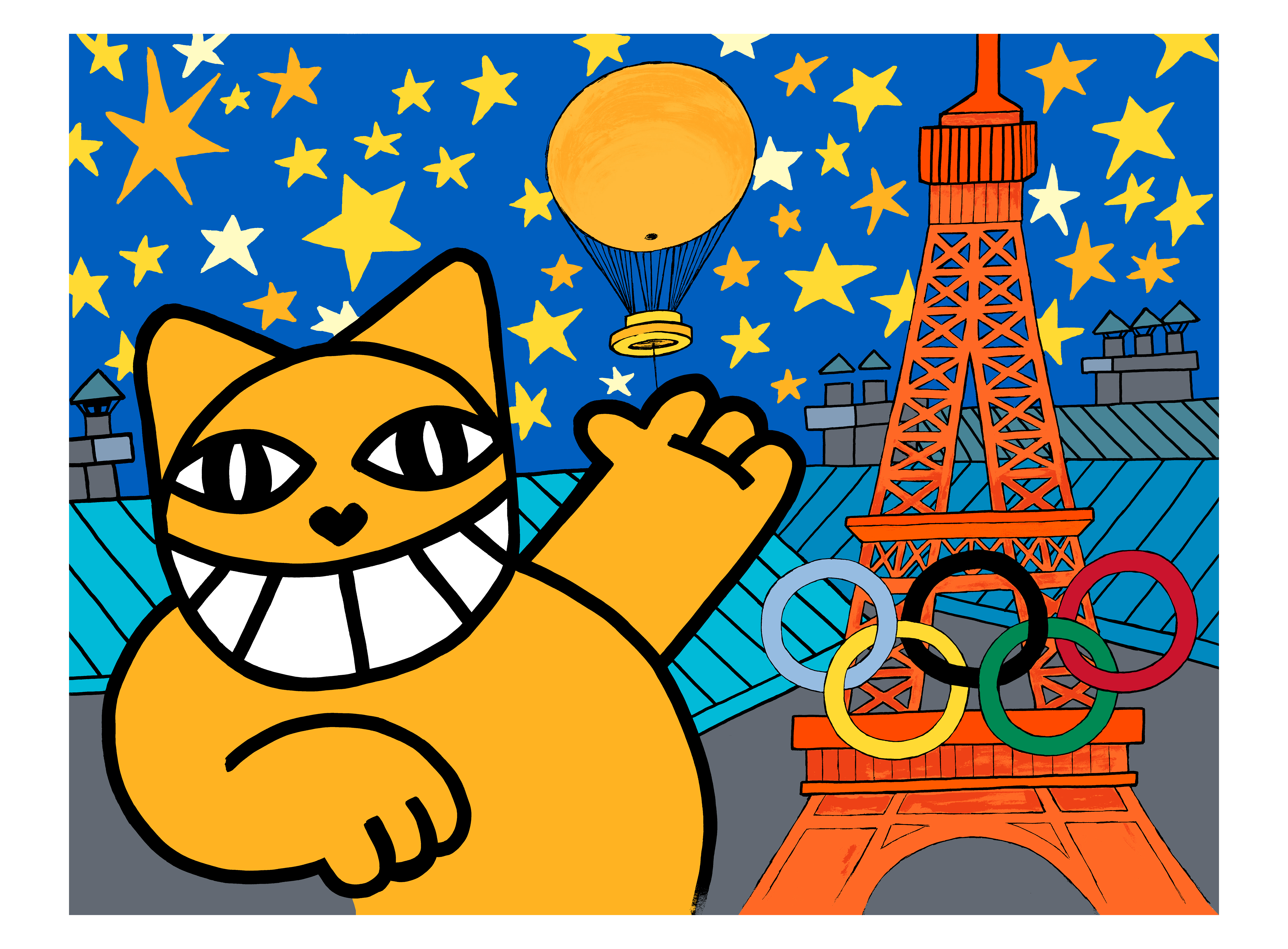 M. Chat en forme olympique, dition, 2024