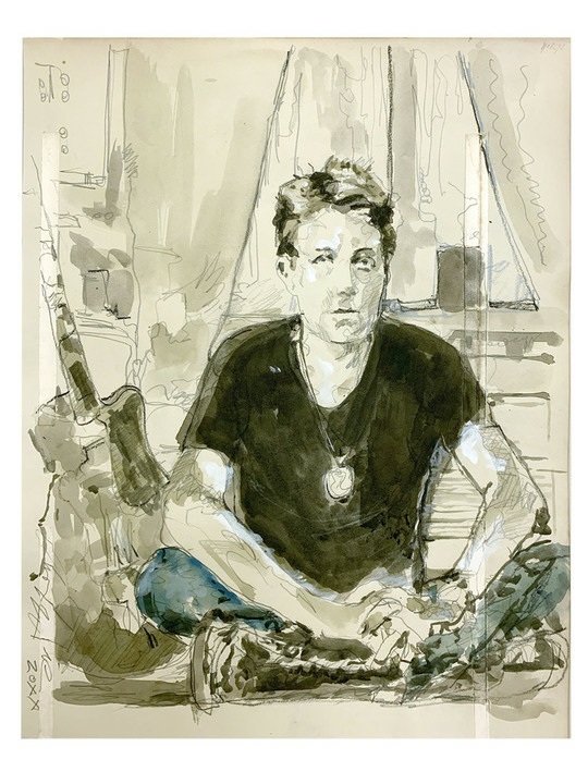 Rimbaud - Arthur musicien assis, 2020