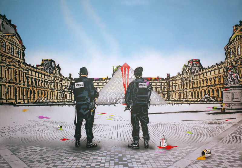 Vandal VS the Louvre, 2019