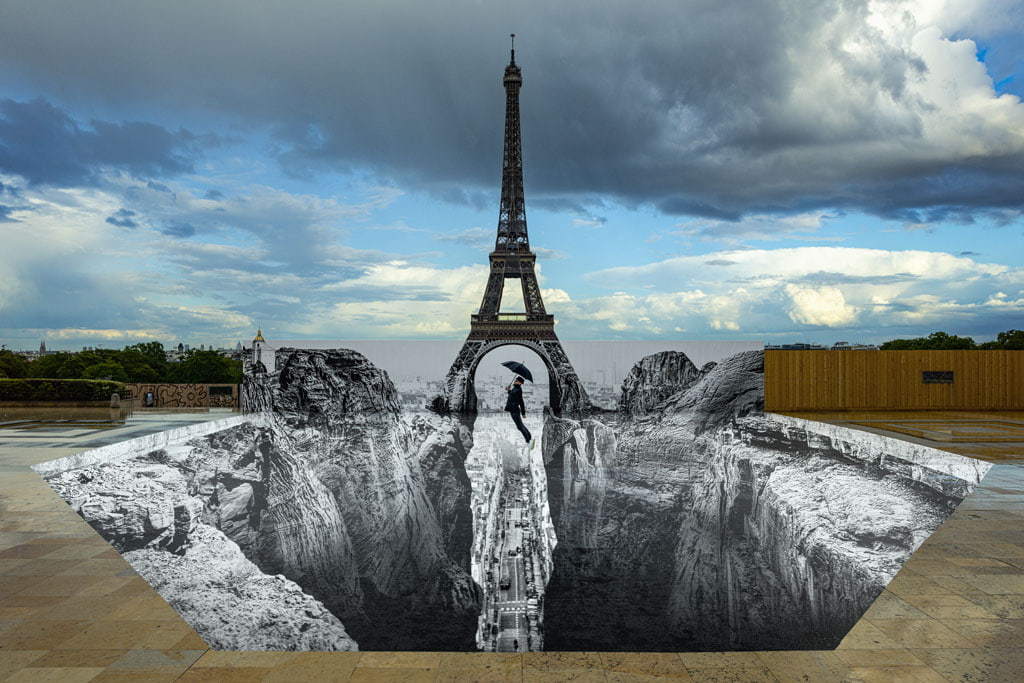 Trompe l'oeil, Les Falaises du Trocadéro, 18 mai 2021, Paris, France (JR 1-1) - n°183/580, 2021