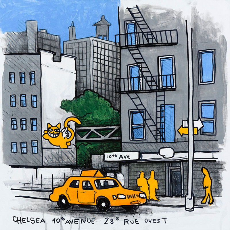 Le chat de Chelsea - 10e Avenue 28e Street - NYC 2006, 2017-2018